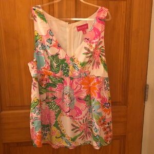 Lilly Pulitzer Women's Floral Blouse - Pink, Green, Orange